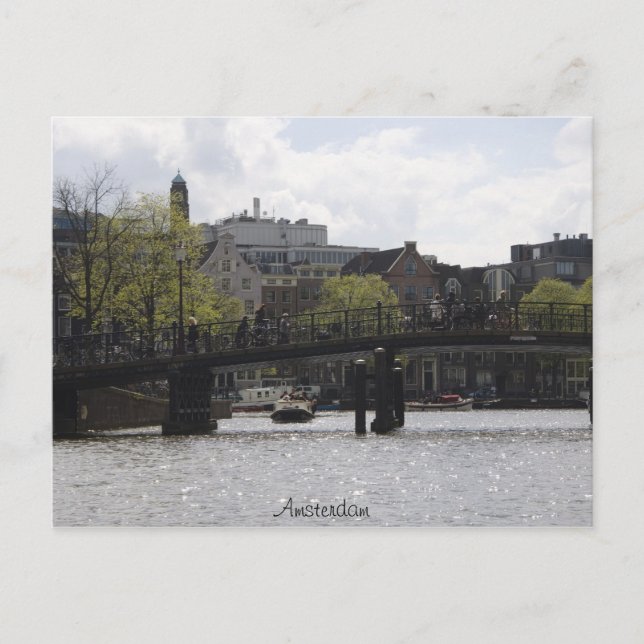 Gamla Amsterdambron Vykort (Framsida)