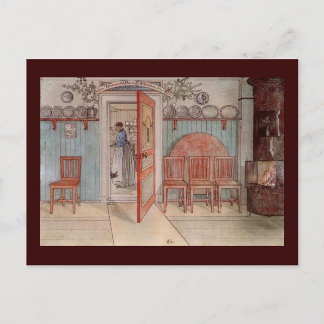 Gamla Anna (i köket) Vykort (Framsida)