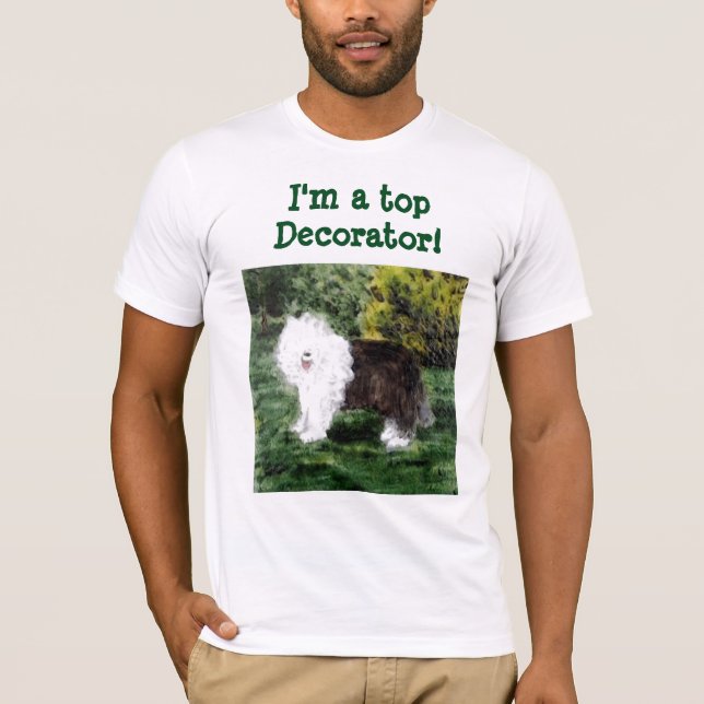 Gamla Anpassningsbarna för målarfärg på engelska T Shirt (Framsida)