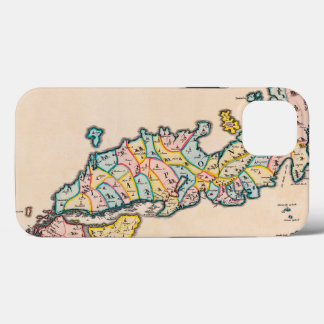 Gamla antika Karta i Japan Circa 1655