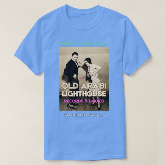 Gamla Arabi fyr Records Bokar TShirt - 2 T Shirt (Design framsida)