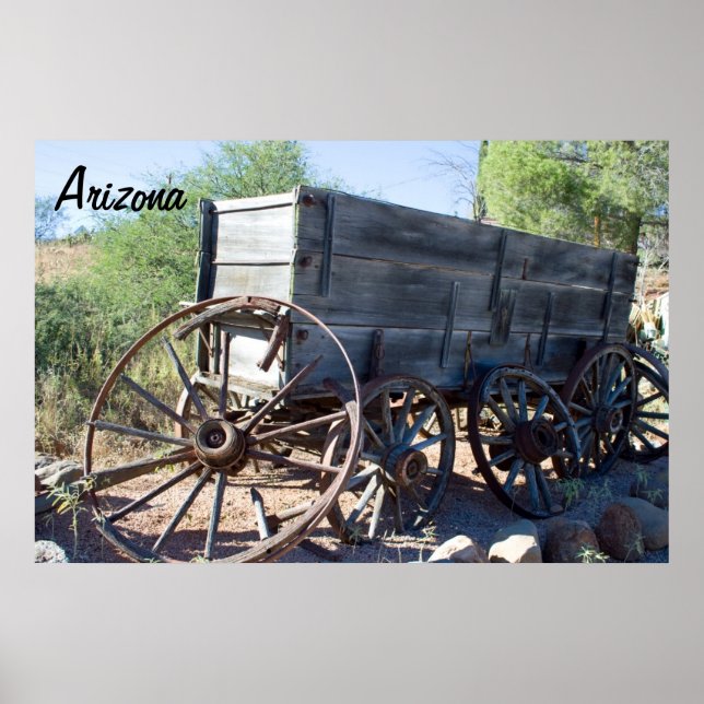 Gamla Arizona Wagon Poster (Framsidan)