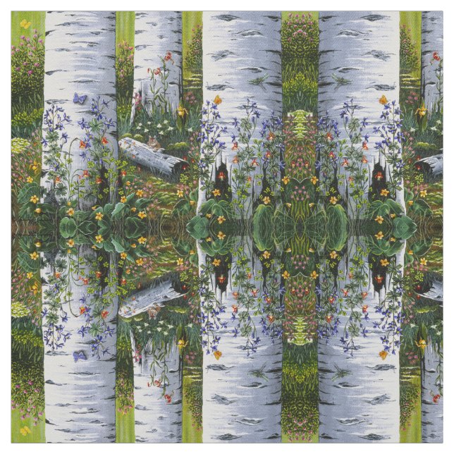 Gamla Aspen Grove Tyg (Provkarta)