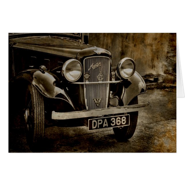 Gamla Austin Hälsningskort (Framsidan Horizontal)