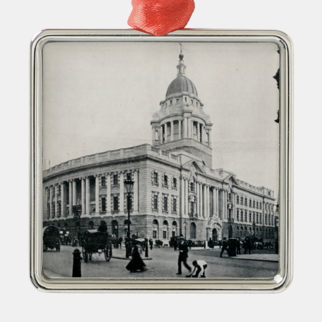 Gamla Bailey, London Julgransprydnad Metall (Framsidan)