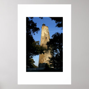 Gamla Baldy genom träd Poster