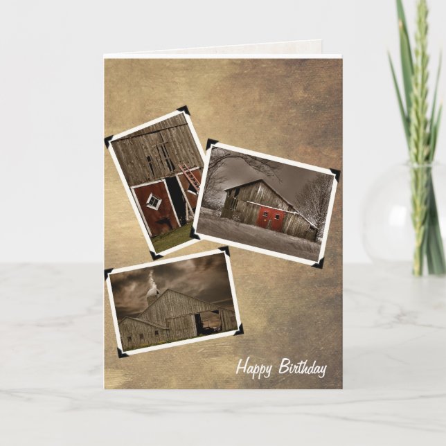 Gamla Barn-bilder på struktur Kort (Framsida)