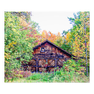 Gamla Barn i Fall Fototryck