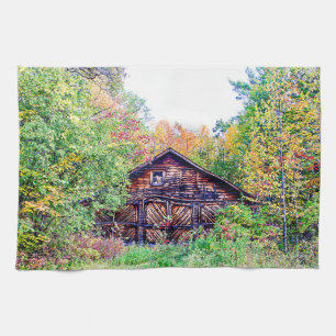 Gamla Barn i Fall Kökshandduk
