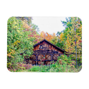 Gamla Barn i Fall Magnet
