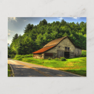 Gamla Barn i North Carolina Mountains Vykort