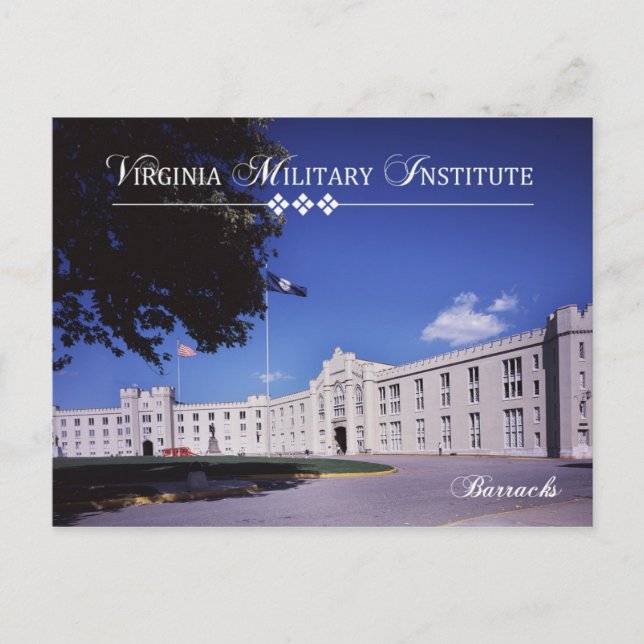 Gamla Barracks, Virginia Military Institute (VMI) Vykort (Framsida)