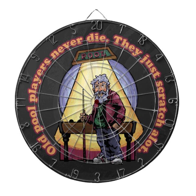 Gamla Bassäng-spelare Darttavla (Framsidan)