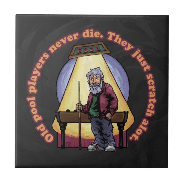 Gamla Bassäng-spelare Kakelplatta (Framsidan)