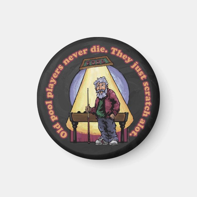 Gamla Bassäng-spelare Magnet (Framsidan)