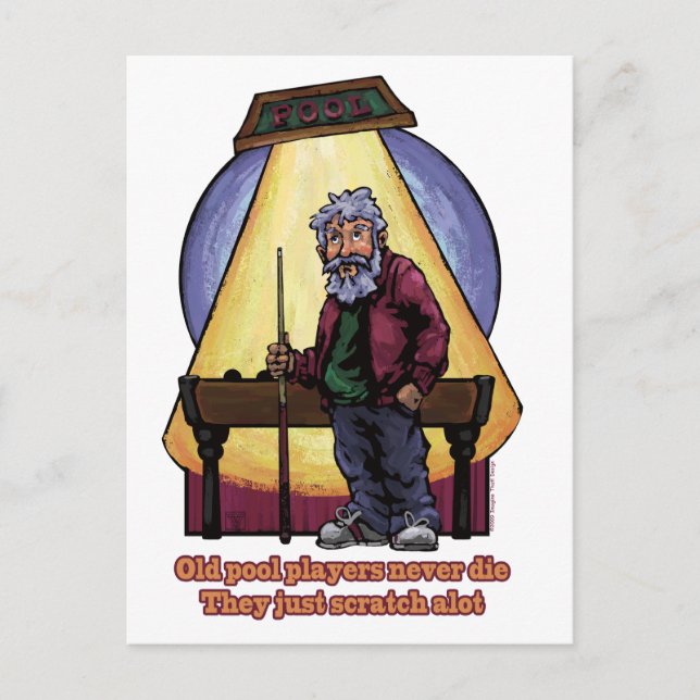 Gamla Bassäng-spelare Vykort (Framsida)