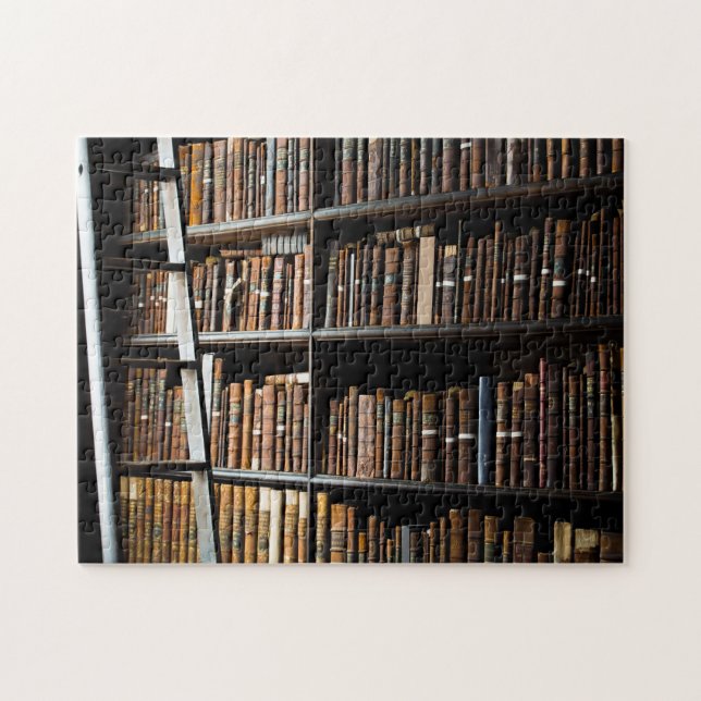 Gamla biblioteket i Dublin Irland. Pussel (Horisontell)