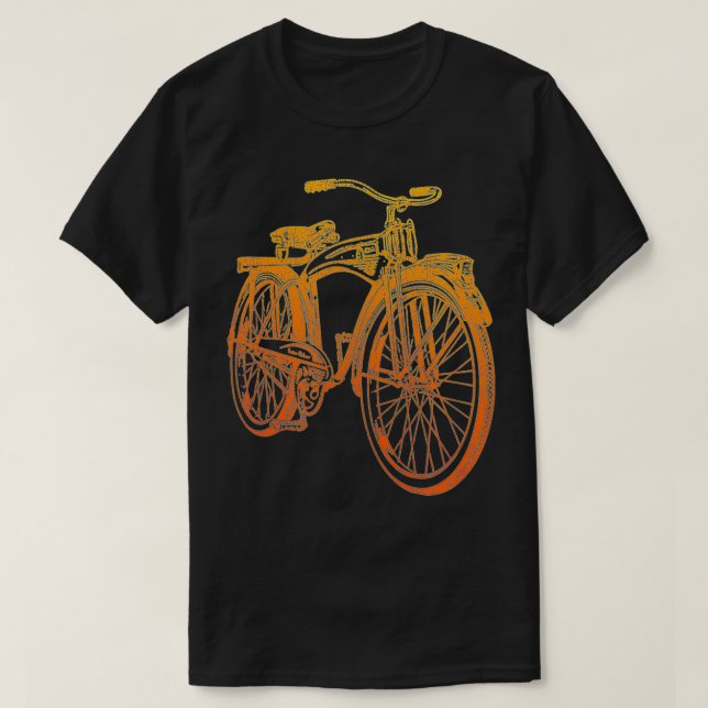 Gamla Bike Distress Bicycle T Shirt (Design framsida)
