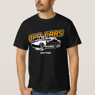 Gamla bilar Matter Funny Low Rider Graphic White G T Shirt