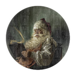 Gamla bild av Jultomten magi i helgdagarna