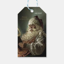 Gamla bild av Jultomten magi i helgdagarna Presentetikett