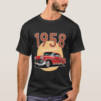 Gamla bilen Chevrolet Impala 1958 T Shirt