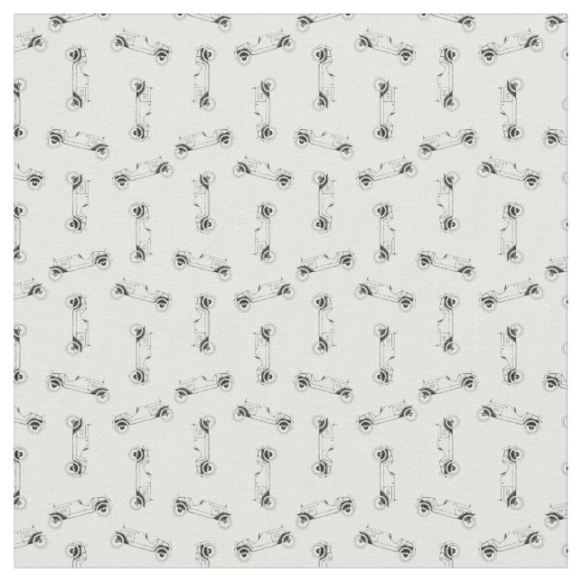 Gamla bilmodeller Skriv ut Mönster ANPASSNINGSBAR  Tyg (Närbild)