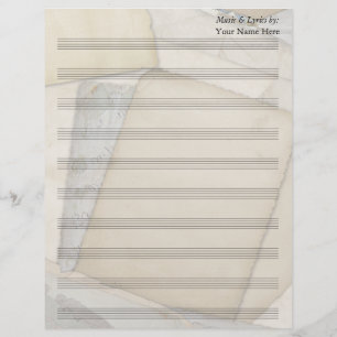 Gamla  Blank Lakan Music 10 Stave
