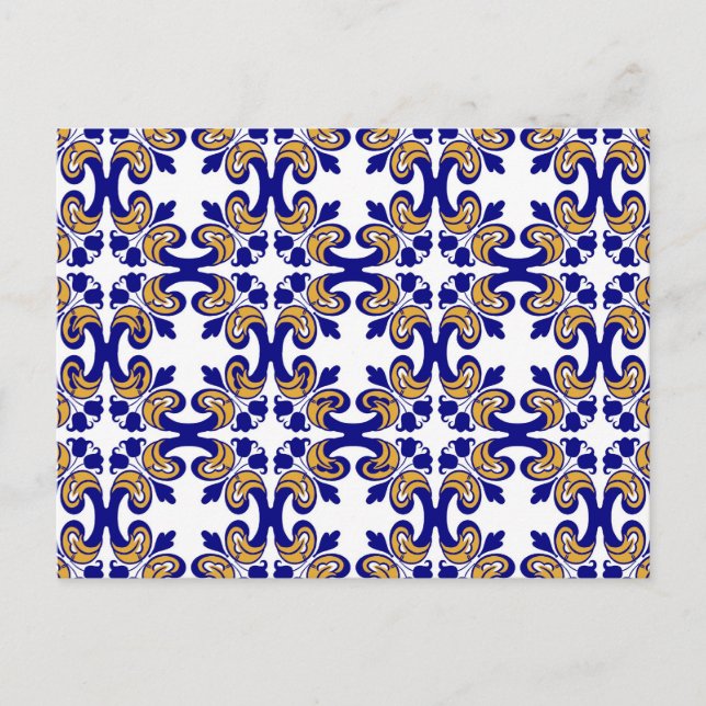 Gamla blommigtar vykort (Framsida)