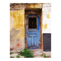 Gamla Blue Door Mykonos Greece