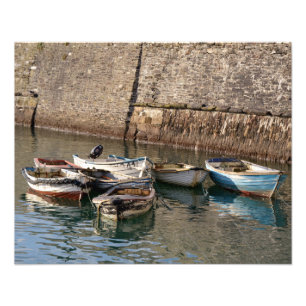 Gamla Boats Mevagissey Cornwall England Fototryck