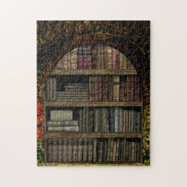 Gamla Bok Bibliotek bok älskare Pussel