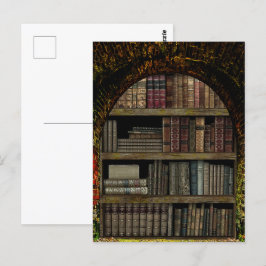 Gamla Bok Bibliotek bok älskare Vykort