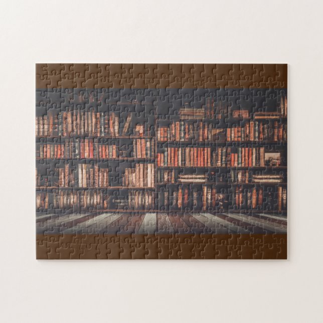 Gamla Bok Shelf Pussel (Horisontell)