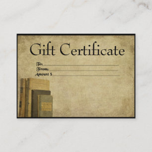 Gamla Bokar- Prim Gift-kort Rabattkort