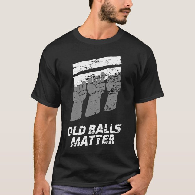 Gamla Bollar Matter 50:e födelsedagsparodi T Shirt (Framsida)