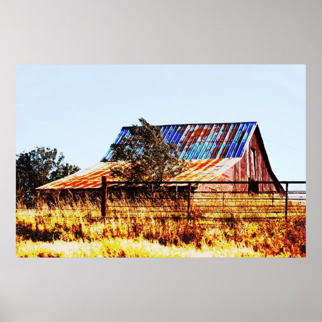 Gamla bortglömda Barn Land Art Poster (Framsidan)