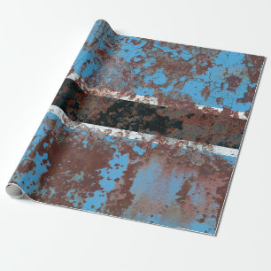 Gamla Botswana grunge-bakgrundsflaggabstrakt, åldr Presentpapper