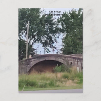 Gamla Bridge Durant, Oklahoma Vykort