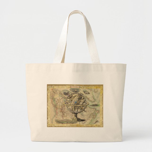 Gamla British America Explore Polar Bear Compass K Jumbo Tygkasse (Framsidan)