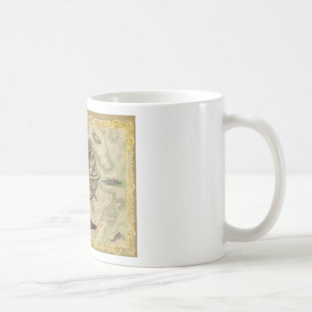 Gamla British America Explore Polar Bear Compass K Kaffemugg (Höger)