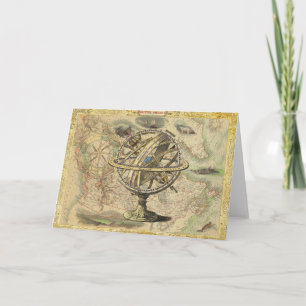 Gamla British America Explore Polar Bear Compass K Kort