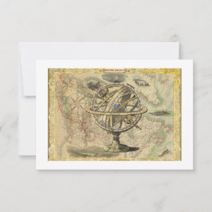 Gamla British America Explore Polar Bear Compass K Kort