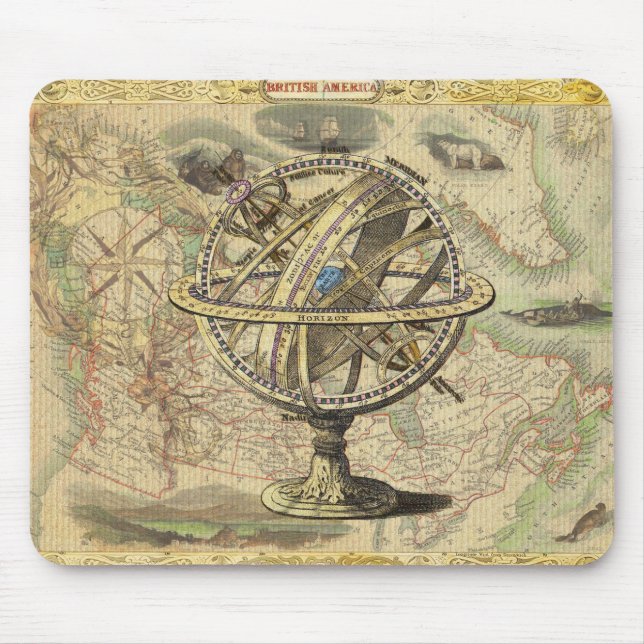 Gamla British America Explore Polar Bear Compass K Musmatta (Framsidan)