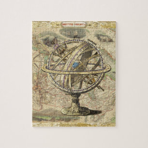 Gamla British America Explore Polar Bear Compass K Pussel