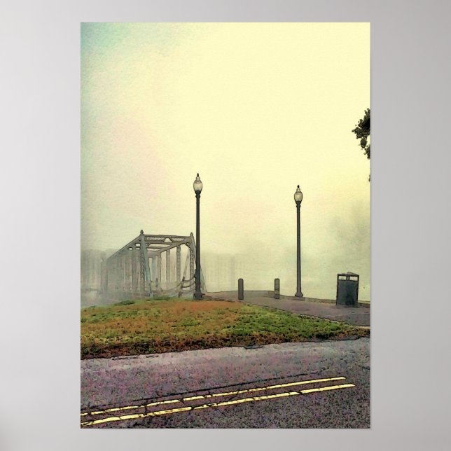 Gamla bron på Bayou St John Poster (Framsidan)