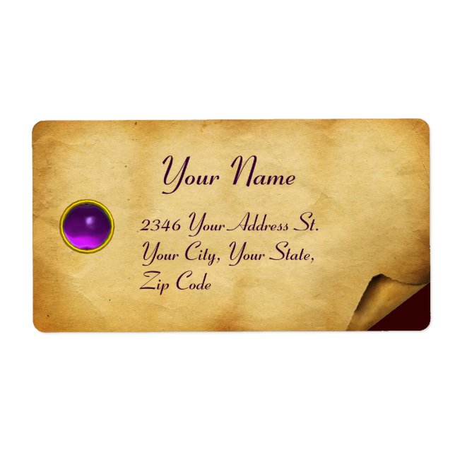 GAMLA BROWN PARCHMENT,GEM STONE FRAKTSEDEL (Framsidan)