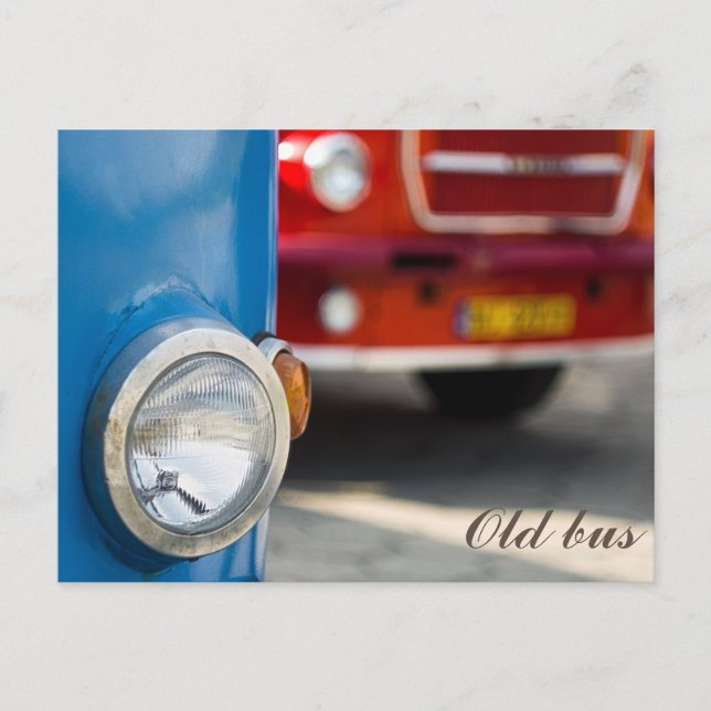 Gamla buss vykort (Framsida)