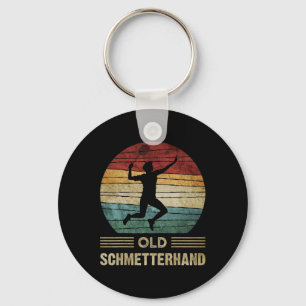 Gamla Butterhand Dminton Shuttle Vintage Funny Nyckelring