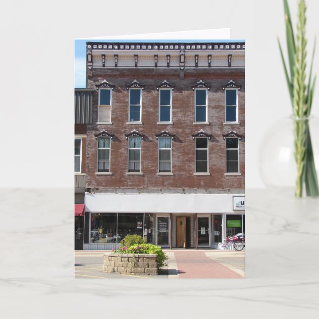 Gamla Byggnad i Washington, Iowa Kort (Framsida)